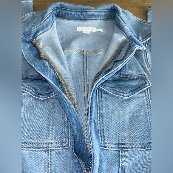 Good American Fit for Success Light Blue Denim Jumpsuit - Picture 8 of 11